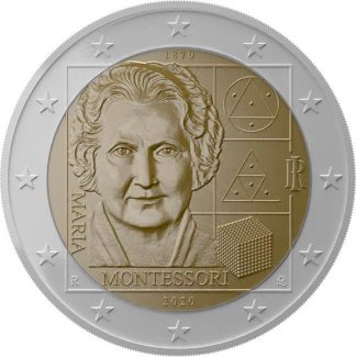 Itália 2 Euro 2020 Maria Montessori