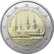 Letónia 2 Euro 2014 Riga