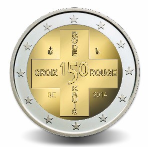 Bélgica 2 Euro 2014 Croix Rouge