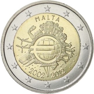 Malta 2 Euro 2012 10 Years EU