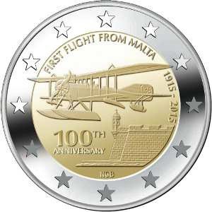 Malta 2 Euro 2015 First Flight