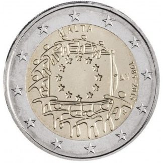 Malta 2 Euro 2015 EU Flag