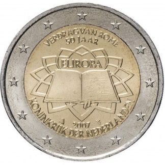 Países Baixos 2 Euro 2007 Treaty of Rome