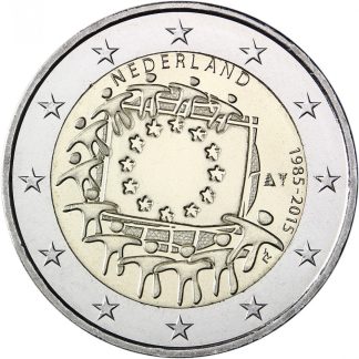 Países Baixos 2 Euro 2015 EU Flag