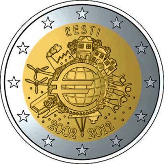 Estonia 2 Euro 2012 10 Years
