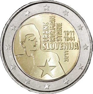 Eslovénia 2 Euro 2011 Franc Rozman