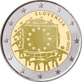 Eslovénia 2 Euro 2015 EU Flag