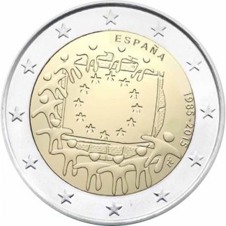 Espanha 2 Euro 2015 EU Flag