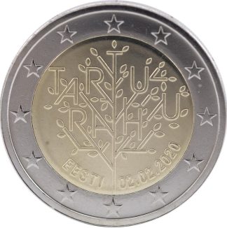 Estonia 2 Euro 2020 Tartu Peace Treaty