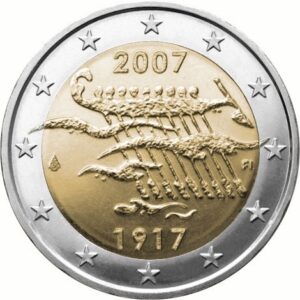 Finlândia 2 Euro 2007 90 Years Finland