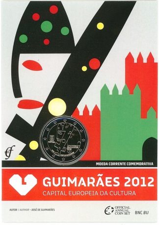 Portugal Carteira 2 Euro 2012 BNC Guimarães