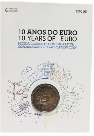 Portugal Carteira 2 Euro 2012 BNC 10 Anos Euro