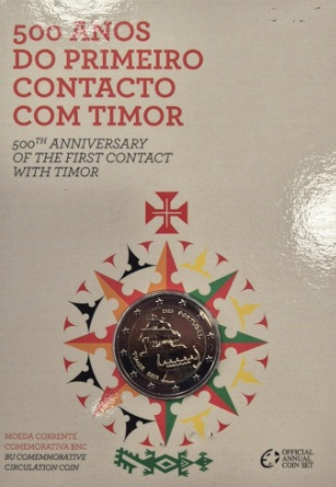 Portugal Carteira 2 Euro 2015 BNC Timor