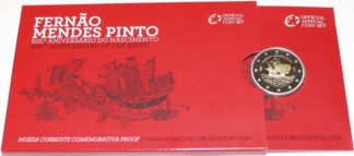 Portugal Carteira 2 Euro 2011 PROOF Fernão Mendes Pinto