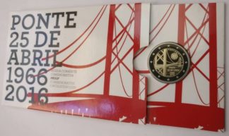 Portugal Carteira 2 Euro 2016 PROOF Ponte 25 Abril