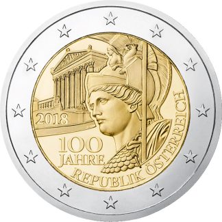 Austria 2 Euro 2018 100 Years Republic