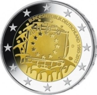 Alemanha 2 Euro 2015F 30 Years European Flag