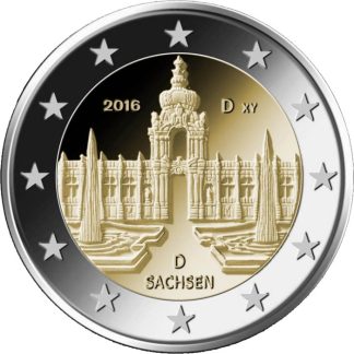 Alemanha 2 Euro 2016J Sachsen