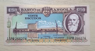 Angola 20 escudos 1956 Bela / Quase Nova