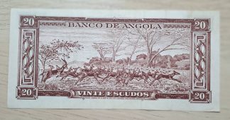 Angola 20 escudos 1956 Bela / Quase Nova