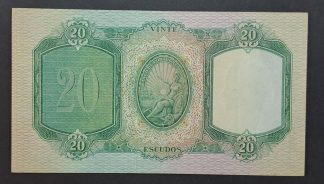 Portugal 20 Escudos 1954 Quase Nova