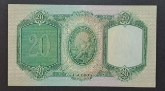 Portugal 20 Escudos 1954 Quase Nova