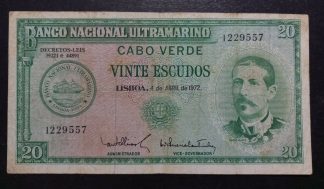 Cabo Verde 20 Escudos 1972
