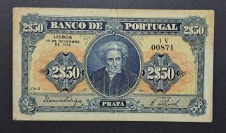 Portugal 2,50 Escudos 1922 Número Relativamente Baixo