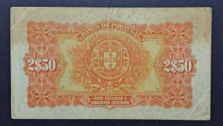 Portugal 2,50 Escudos 1922 Número Relativamente Baixo