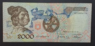 Portugal 2000 Escudos 1991* ASTERISCO