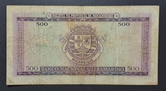 Moçambique 500 Escudos 1967 Bela