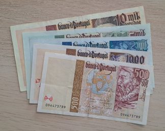 Coleção completa 500+1000+2000+5000+10000 escudos da última chapa