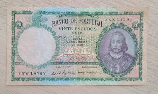 Conjunto de 5 notas portuguesas anos 1959/1960