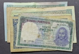 Portugal Lote 9 Notas Antigas
