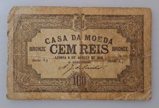 Portugal 100 Reis 1891