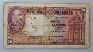Portugal 20 Escudos 1938