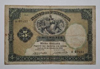Açores 5000 Reis 1905