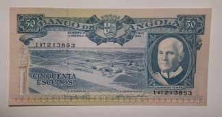 Angola 50 Escudos 1962 NOVA