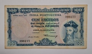 Índia 100 Escudos 1959