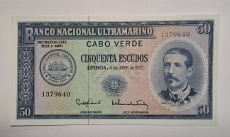 Cabo Verde 50 Escudos 1972 NOVA