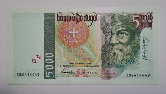 Portugal 5000 Escudos 1995 NOVA