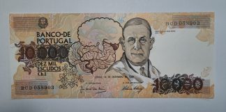 Portugal 10000 Escudos 1989 NOVA