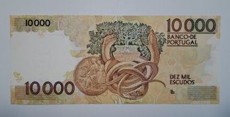 Portugal 10000 Escudos 1989 NOVA