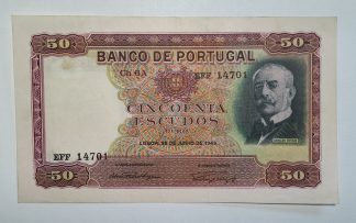 Portugal 50 Escudos 1949 Bela