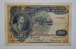 Portugal 20 Escudos 1920