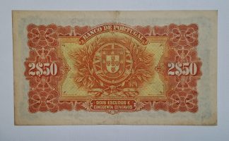 Portugal 2,5 Escudos 1922 Quase Nova