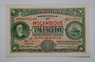 Moçambique 1 Escudo 1941 NOVA