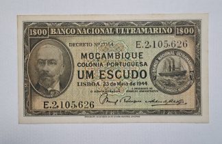Moçambique 1 Escudo 1944 NOVA