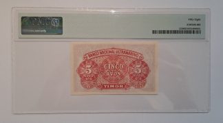 Timor 5 Avos 1940 Certificada PMG 58