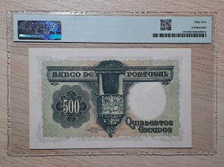 Portugal 500 Escudos 1942 Certificada PMG 55
